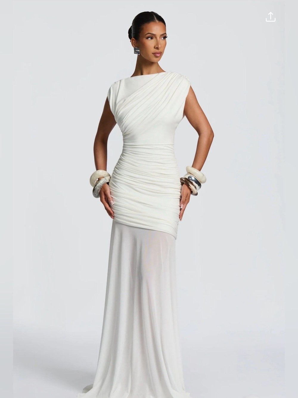 Demelza Maxi Dress in Ivory
